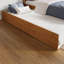 Lit plateforme en bois massif avec pied de lit et gigogne Orlando-96140340
