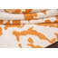 Tapis unique noué à la main nouvel âge de 5 pi x 8 pi en orange / crème