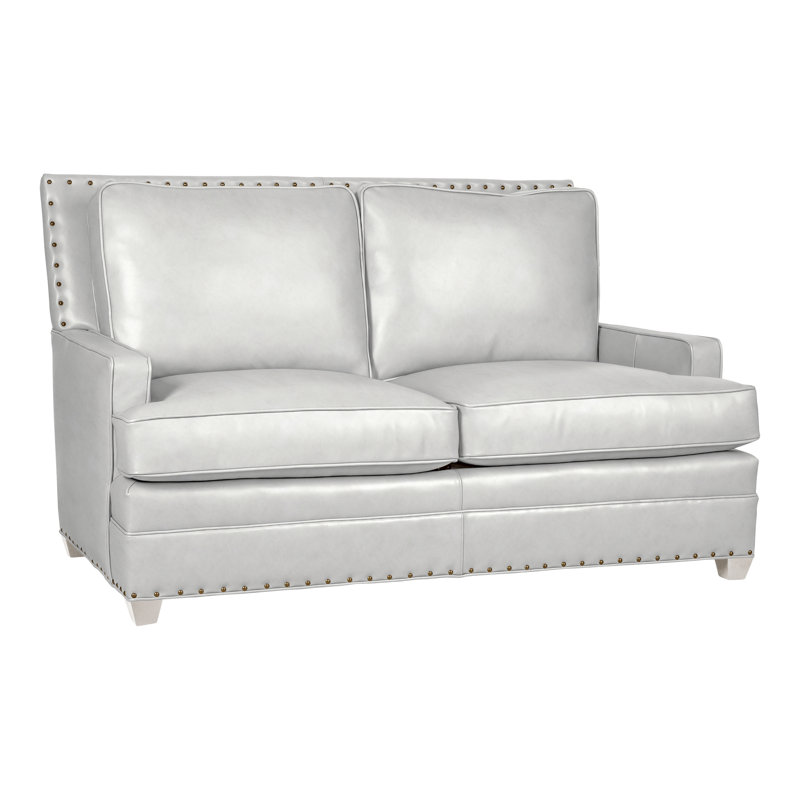 Riverside Loveseat, Gatsby Brown Sugar Genuine Leather, Casa Blanca, Yes