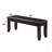 Black Synthetic Leather & Espresso Finish Bench
