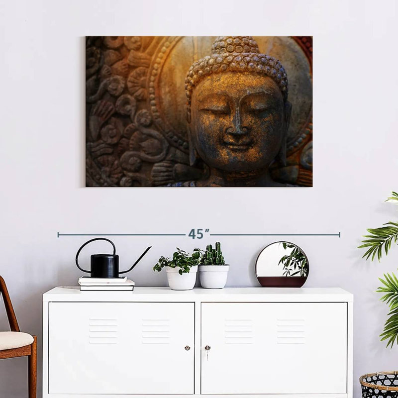 Adella Sunlit Buddha Statue, 24" H x 36" W