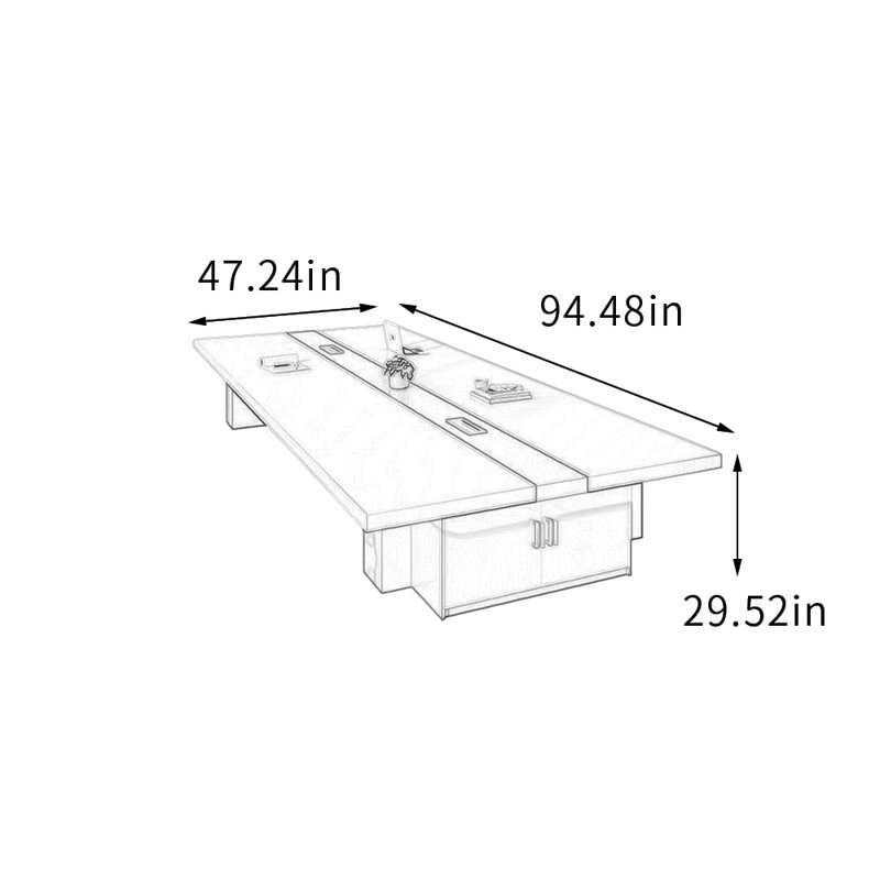 Onstad, H 29,52 po x L 94,48 po x l 47,24 po