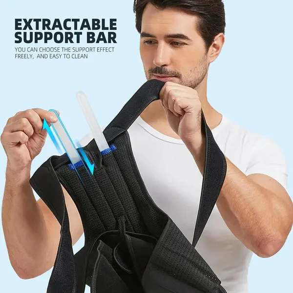 Heavy Duty Back Pain Relief Belt - Provides Spinal Support for Sedentary Jobs, Driving & Workouts