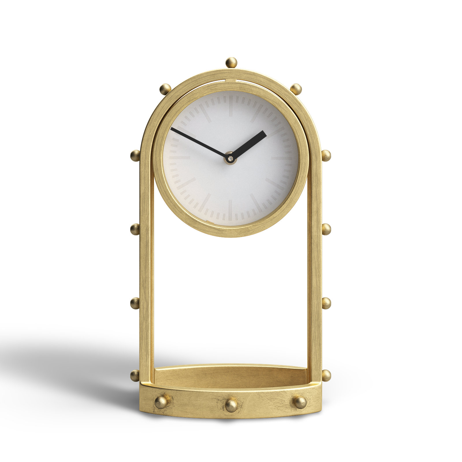Reze Quartz Tabletop Clock, Gold