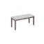 Ensemble de salle à manger de cuisine 6 pièces, table de salle à manger rectangulaire en bois avec 4 chaises rembourrées et un banc, ensemble de table de salle à manger pour 6 personnes, salon, bar et cuisine, noyer-494610279
