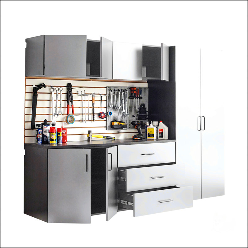 Astro Series X P 79 po H 20 po D Ensemble d'armoires de garage B avec tiroirs à fermeture en douceur et finition résistante à la chaleur, idéal pour le rangement organisé