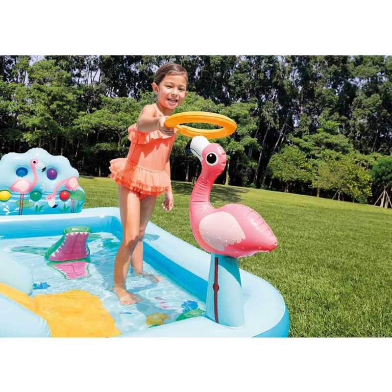 Polyvinyl Chloride (PVC) Rectangle Inflatable Pool 0.71cm H x 1.98cm W x 2.44cm L