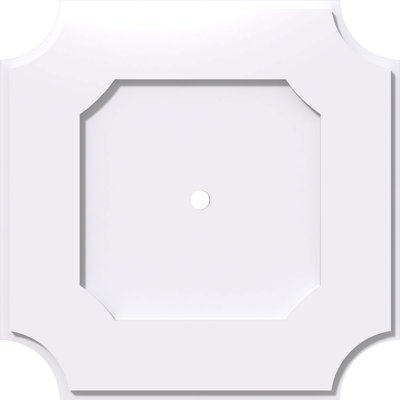 Médaillon de plafond contemporain en PVC de qualité architecturale 36 po x P 6 po x P 21 1/2 po x P 1 po