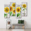 IDÉE4WALL, reproduction d'art sur toile, printemps, été, tournesol, nature, botanique, floral