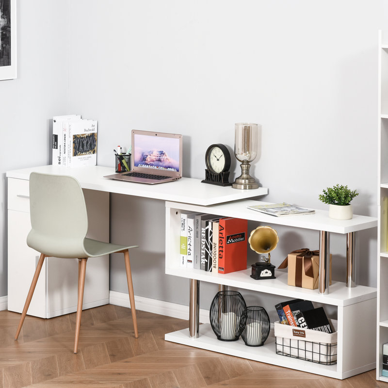 Bureau en L Frideres, Blanc