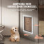 Pet Door for Wall with Lock and 3 Magnetic Flap System Metal Frame Small-106667616