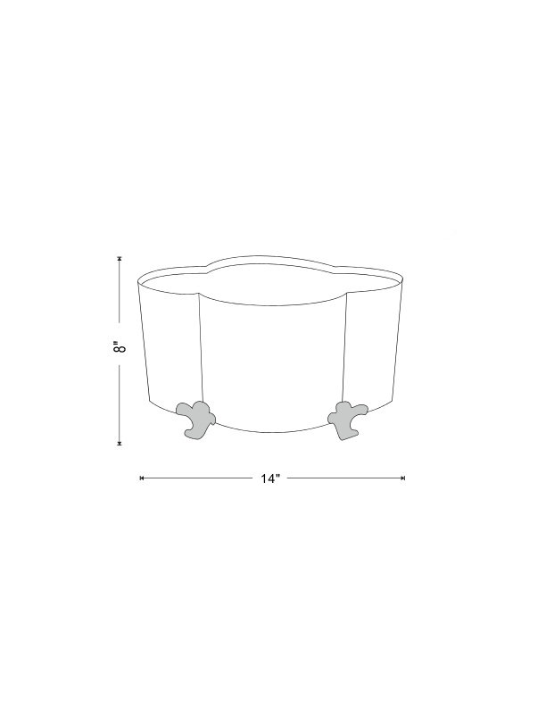 Scalamandre Porcelain Pot Planter
