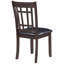 2 chaises d'appoint en similicuir - rembourrées, dossier ouvert, style tendance