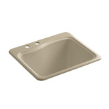 River Falls Metal Rectangular Drop-In Bathroom Sink