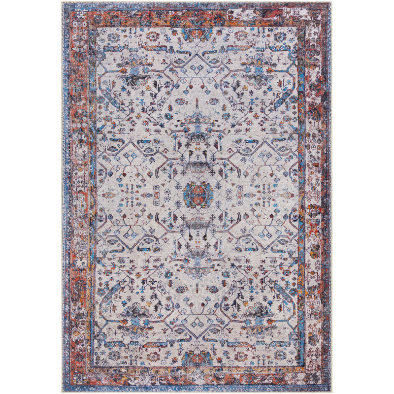 Glendale Heights Washable Oriental Indoor Rug, Rectangle 2' x 2'11"