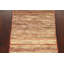 Tapis brun en laine noué à la main de conception unique 2 pi 11 po x 4 pi 10 po New Age