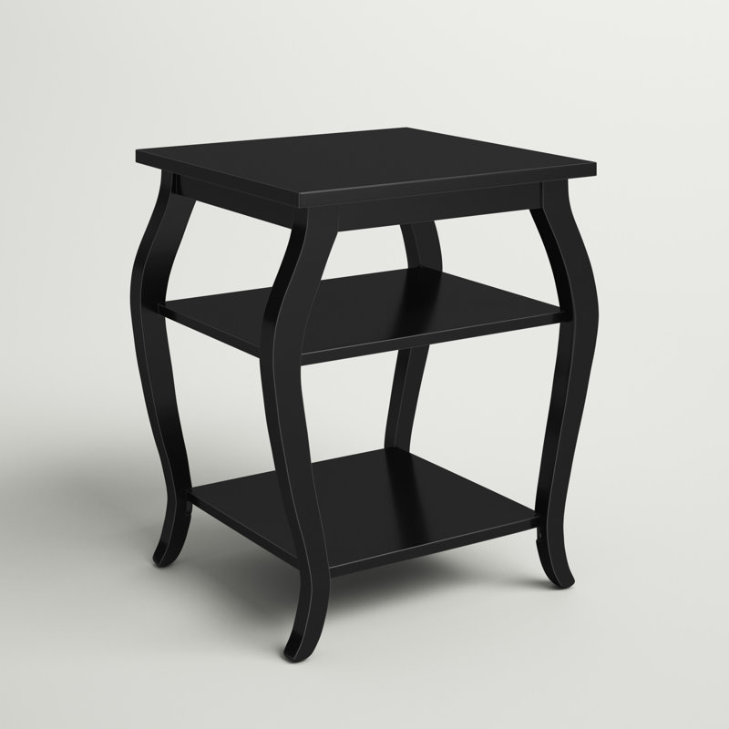 ACME Becci Accent Table, Black, Black, 23" H x 18" W x 18" D