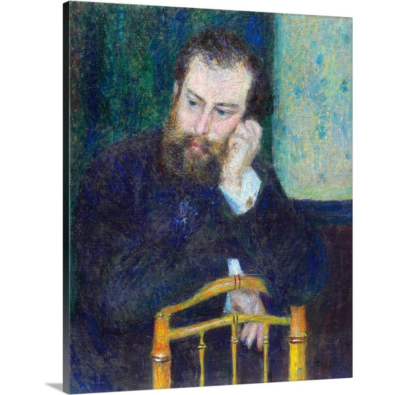 Alfred Sisley - reproduction sur toile, Toile tendue, H 14 po x l 11 po x P 1,25 po