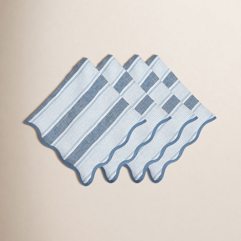 Cabana Stripe Napkins, Ocean