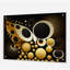 Golden Circular Universe II - Abstrait géométrique mural en acrylique-2007791536