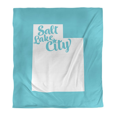 Housse de couette réversible simple Salt Lake City Utah