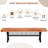 Kaeya Stainless Steel Outdoor Bench