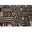 Tapis moderne surdimensionné noir et blanc Art Deco