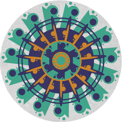 Wool Abstract Indoor Rug