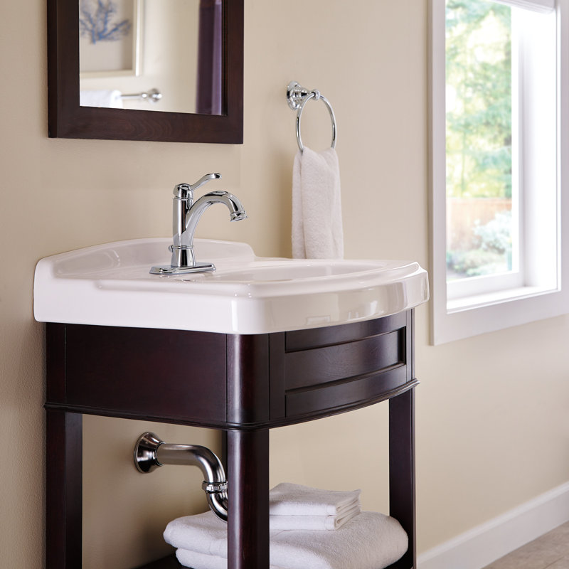 Robinet de salle de bain monotrou avec ensemble de drain Porter