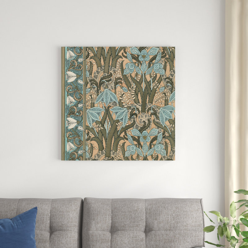 Nouveau motif de textile I, H 30 po x l 30 po x P 1,25 po