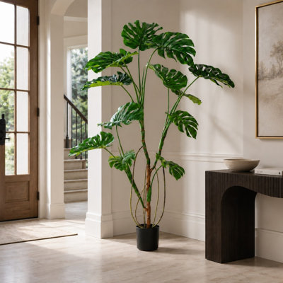Arbre tropical artificiel d'intérieur Monstera Deliciosa 5 pi (60 po) Tropicora