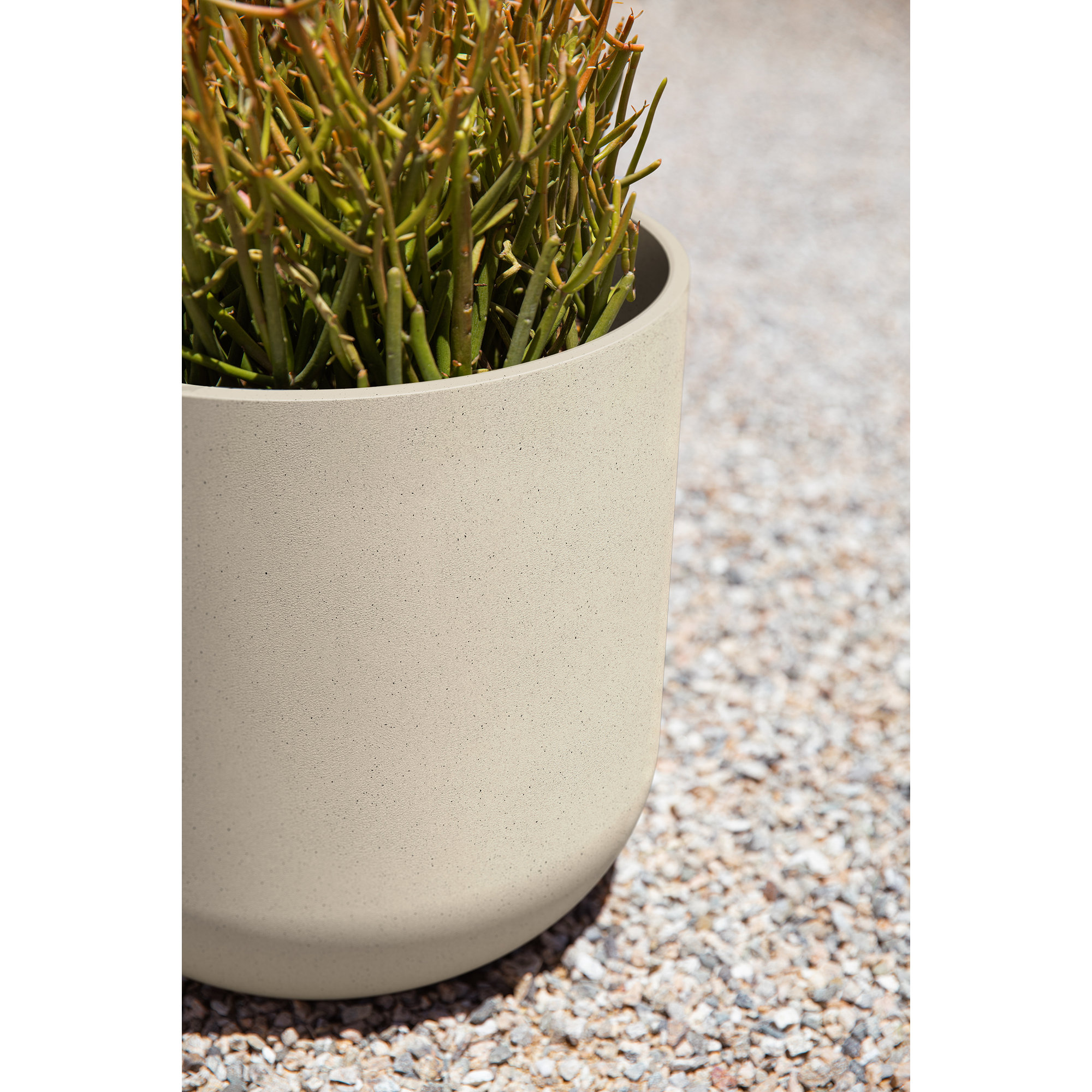 Mason Series Kona Planter, 2, Sand, 10.25" H x 10" W x 10" D
