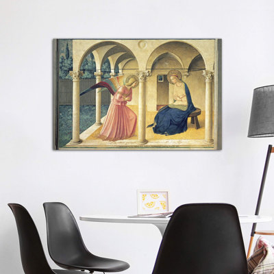 The Annunciation, Convent Of San Marco In Florence, C.1438-45 (Museo Di San Marco) by Fra Angelico - Wrapped Canvas Print