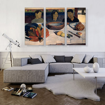 The Meal Bananas 1891 by Paul Gauguin - 3 Piece Wrapped Canvas Painting