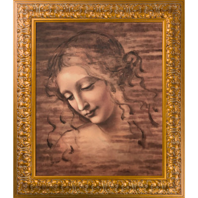 Tête de femme (La Scapigliata) par Leonardo Da Vinci - reproduction sur toile tendue