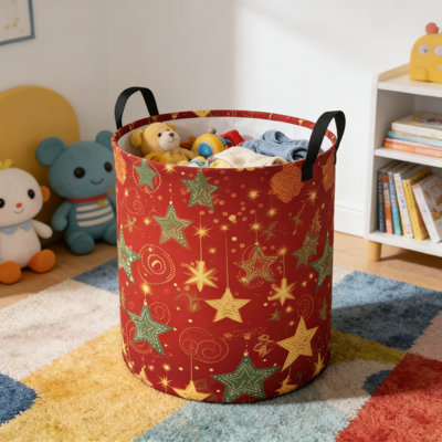 Grand bac de rangement pliable avec motif d'arbre de Noël, panier à linge et panier de rangement 100 L, tissu Oxford résistant à l'eau et durable pour la salle de bain, les jouets et les vêtements