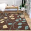 Tapis floral brun / bleu Arroya-22249187