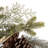 24"D Christmas Flocked Pinecone & Antler Wreath-1493847653