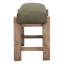 Tabouret de comptoir 24 pouces Eray, coussin de siège, bois de teck Eray-112254060-112254063
