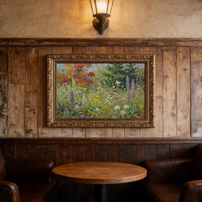 Cadre mural rétro Wildflower MapleOrnate