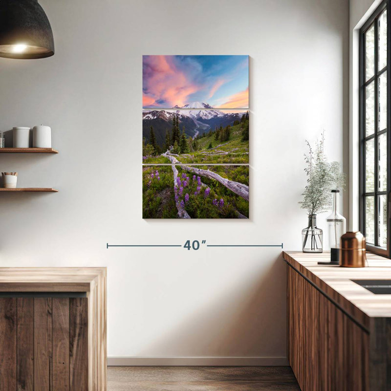 Alvord Mount Rainier Lavender Flowers, 38" H x 24" W