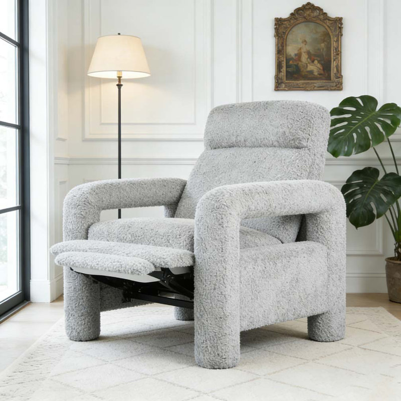 Fauteuil inclinable 31,25 po avec dossier inclinable, Gris clair