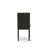 5-piece Dining Set Includes a Cement Wooden Table and 4 Black Linen Fabric Parson Chairs with High Back - Wire Brushed Back Finish-387570956-387570957-387570954