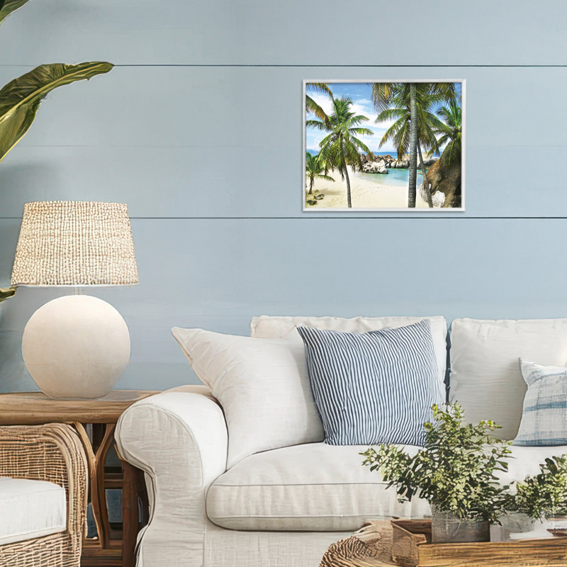 Giclée encadrée Spring Bay Hidden Cove, design par Seven Trees Design, H 11 po x l 14 po