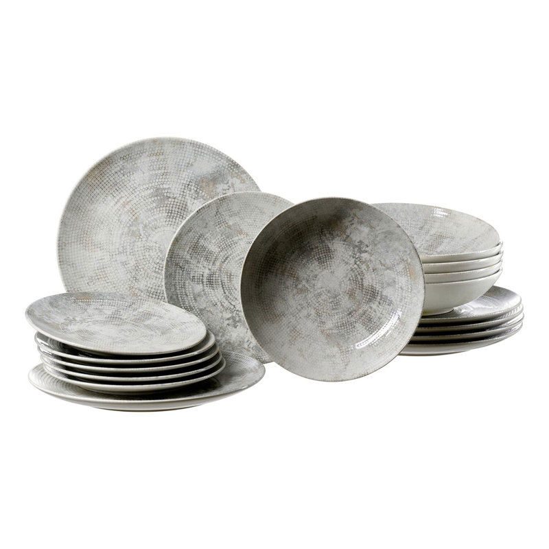 Piece Porcelain Dinnerware Set - Service for 6