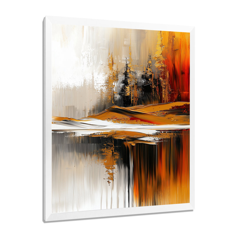 Olajide - paysages, impressions sur toile, H 32 po x l 24 po, Reproduction encadrée d'une seule photo, Blanc