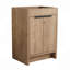 Meuble-lavabo autoportant 24 po avec 2 portes d'armoire à fermeture en douceur, seulement meuble-lavabo sans comptoir