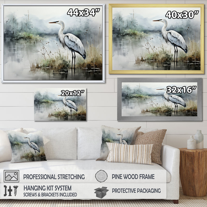 «Alaska Icy Wilderness», reproduction sur toile, H 34 po x l 44 po x P 1,5 po, Cadre flottant doré