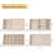 Set Of 8 Stackable Jewellery Organizer Stackable Trays,Beige
