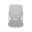 Chaises d'extérieur en PE, gris, structure en aluminium, style français, rouille pour le jardin, ensemble de conversation pour 2 personnes et bistro